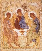 unknow artist, Andrei Rublev, The gammaltestamentliga Trinity